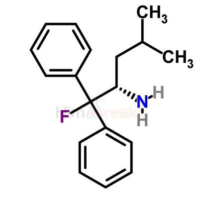 (S)-(-)-2-амино-1-фтор-4-метил-1,1-дифенилпентан