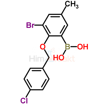 3-Бром-2-(4'-хлорбензилокси)-5-метилфенилборная кислота