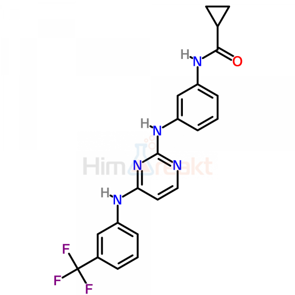 Циклопропанкарбоновая кислота {3-[4-(3-трифторметил-фениламино)-пиримидин-2-иламино]-фенил}-амид