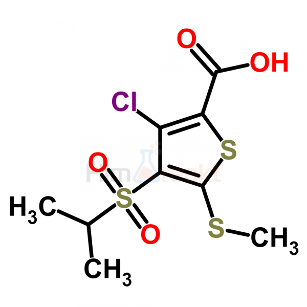 3-Хлор-4-(изопропилсульфонил)-5-(метилтио)тиофен-2-карбоновая кислота