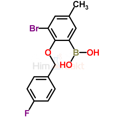 3-Бром-2-(4'-фторбензилокси)-5-метилфенилборная кислота