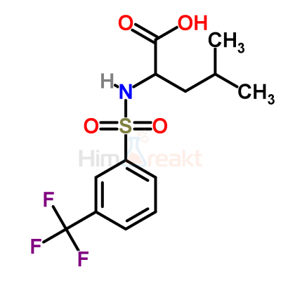 4-Метил-2-({[3-(трифторметил)фенил]сульфонил}амино)пентановая кислота