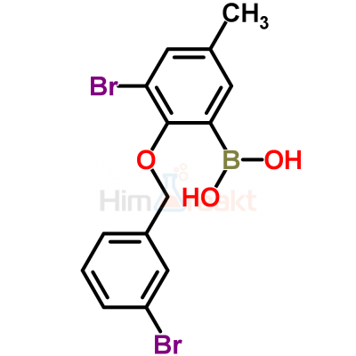 3-Бром-2-(3'-бромбензилокси)-5-метилфенилборная кислота
