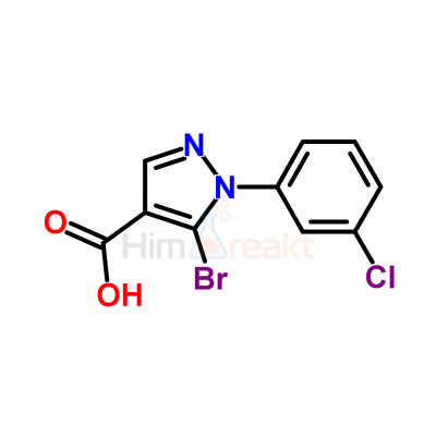 5-Бром-1-(3-хлорфенил)-1H-пиразол-4-карбоновая кислота