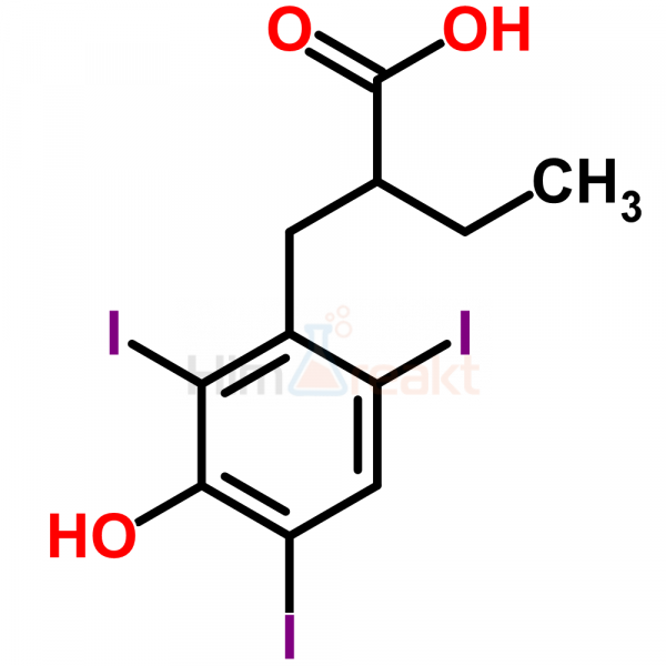 альфа-Этил-3-гидрокси-2,4,6-трийодогидрокоричной кислота