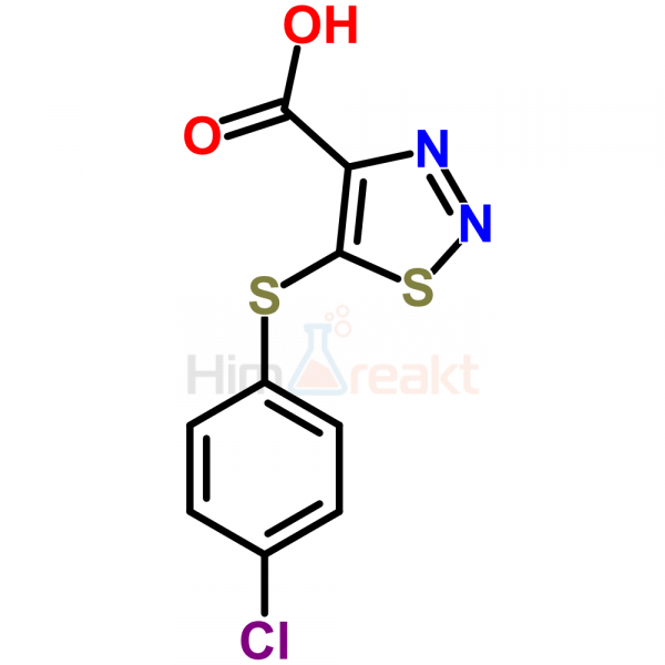 5-[(4-Хлорфенил)сульфанил]-1,2,3-тиадиазол-4-карбоновая кислота