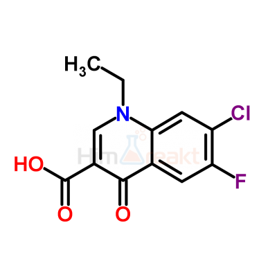 1-Этил-7-хлор-6-фтор-1,4-дигидро-4-оксокуинолин-3-карбоновая кислота