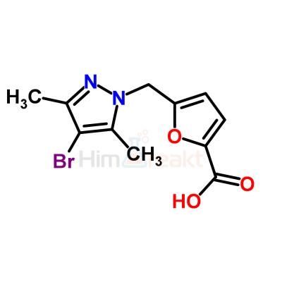 5-[(4-Бром-3,5-диметил-1H-пиразол-1-ил)метил]-2-фуранкарбоновая кислота