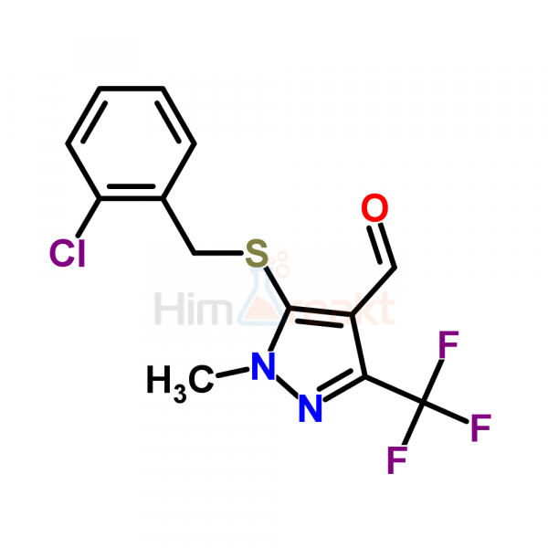 5-[(2-Хлорбензил)сульфанил]-1-метил-3-(трифторметил)-1H-пиразол-4-карбальдегид