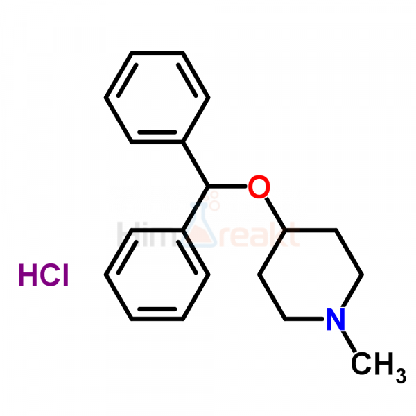 4-Дифенилметокси-1-метилпиперидин гидрохлорид