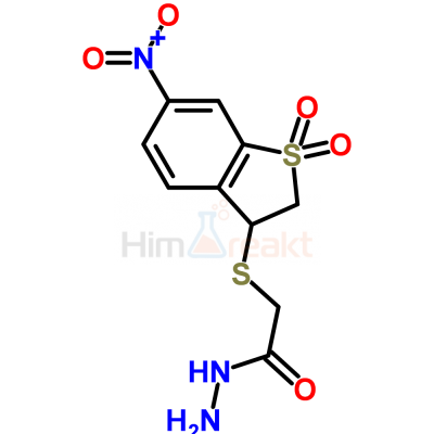 2-[(6-Нитро-1,1-диоксо-2,3-дигидро-1H-1-бензотиофен-3-ил)сульфанил]ацетогидразид