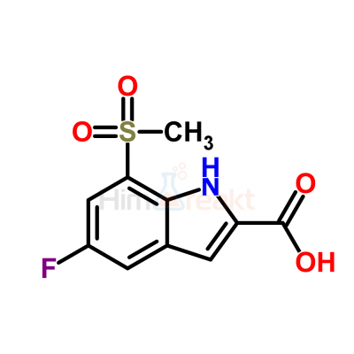 5-Фтор-7-(метилсульфонил)-1H-индол-2-карбоновая кислота