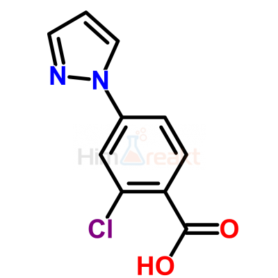 2-Хлор-4-(1H-пиразол-1-ил)бензолкарбоновая кислота