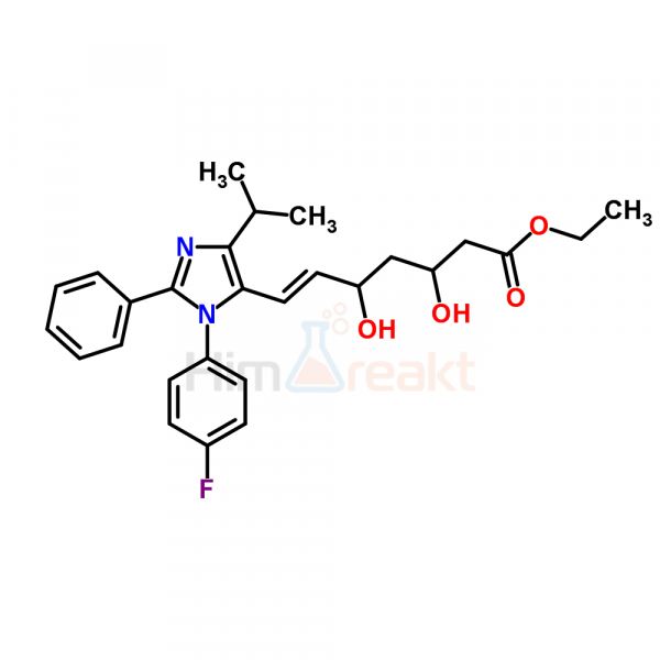 Этил 7-[1-(4-фторфенил)-4-изопропил-2-фенил-1H-имидазол-5-ил]-3,5-дигидрокси-транс-6-гептеноат